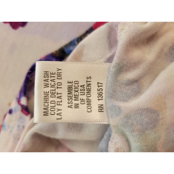 Watercolor Floral Tank Long Flowy Stretchy Small - Picture 10 of 10